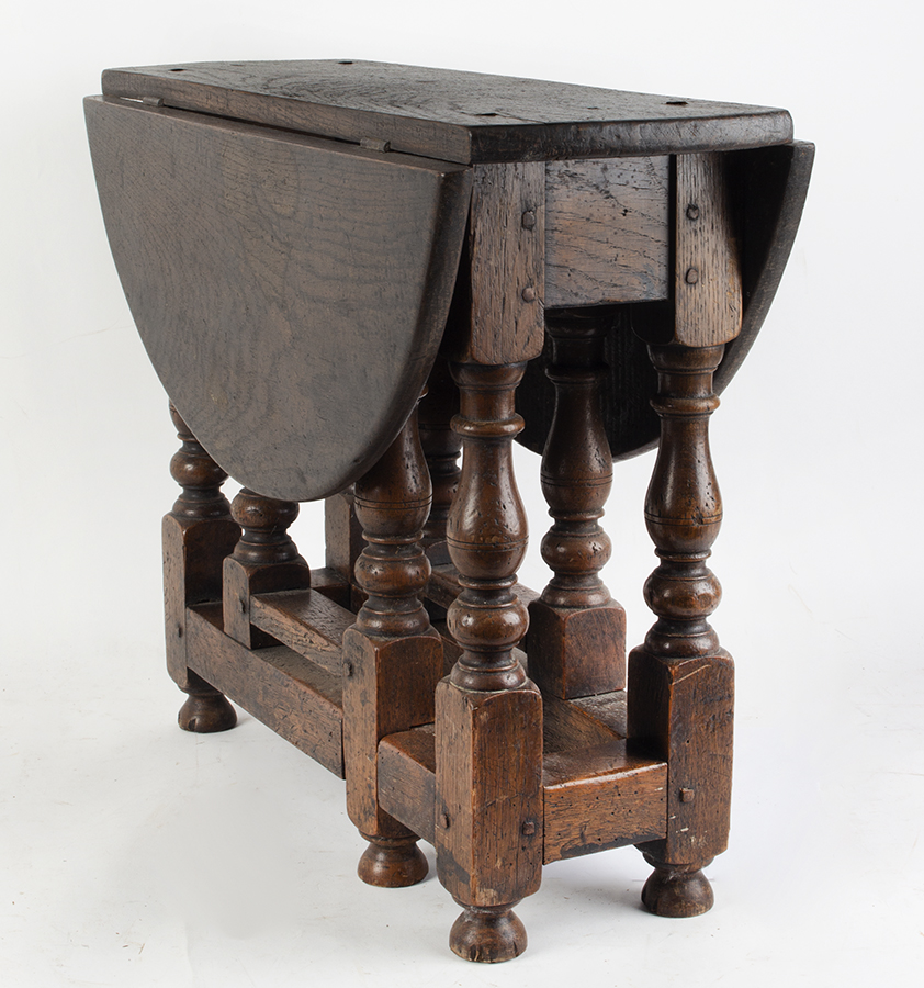 William & Mary Gate Leg Drop Leaf Table, Small, Children's Table, Victorian, Image 1